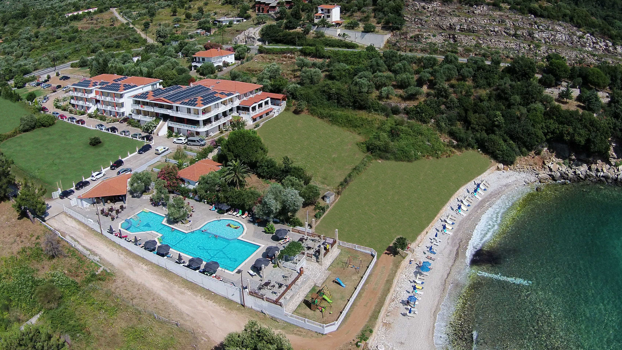 Maranton Beach Hotel Kinira Esterno foto